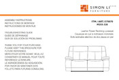 SIMON LI FURNITURE M355-328 1570070 Instructions De Montage