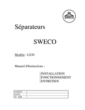 SWECO LS30 Manuel D'instructions