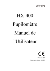 Yeasn HX-400 Manuel De L'utilisateur