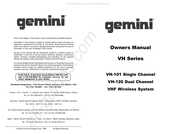 Gemini VH Serie Mode D'emploi