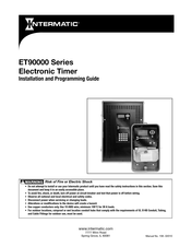 Intermatic ET90115CE Guide D'installation Et De Programmation
