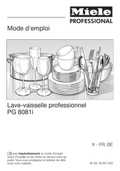 Miele professional PG 8081i Mode D'emploi