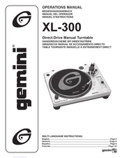 Gemini XL-300 Manuel D'instructions