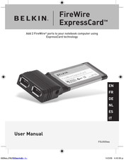 Belkin FireWire ExpressCard Mode D'emploi
