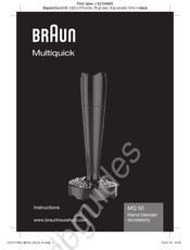 Braun Multiquick MQ 50 Instructions