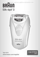 Braun Silk-epil 3 3370 Mode D'emploi