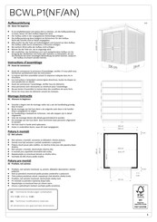 Bertilo BCWLP1NF Instructions D'assemblage