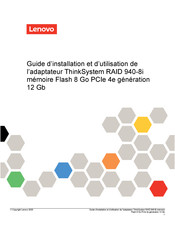 Lenovo ThinkSystem 940-8i Guide D'installation Et D'utilisation