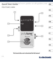 Tc Electronic POLYTUNE 3 MINI Guide De Démarrage Rapide