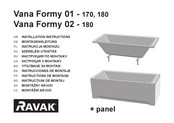 RAVAK Formy 01 180 Instructions De Montage