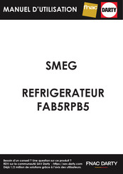 Smeg FAB5RPB5 Instructions Pour L'utilisateur