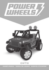 Power Wheels GWT18 Guide De L'utilisateur