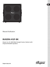 Bugera 412F-BK Manuel D'utilisation