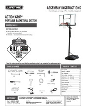 Lifetime ACTION GRIP 90631 Instructions D'assemblage