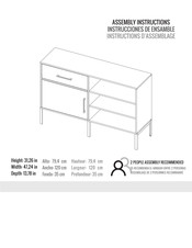 rst brands TALMAGE SL-CAB-11 Instructions D'assemblage