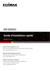 Edimax BR-6208AC Guide D'installation Rapide