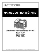 Heat Controller RADS-121M Manuel Du Propriétaire