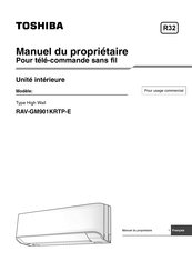 Toshiba RAV-GM901KRTP-E Manuel Du Propriétaire