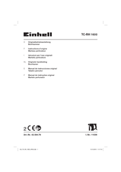 EINHELL TC-RH 1600 Instructions D'origine