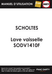 SCHOLTES SODV1410F Manuel D'utilisation