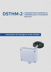 Sentera Controls DSTHM-2 Instructions De Montage Et Mode D'emploi
