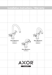 Hansgrohe Axor Montreux 16806 1 Série Instructions D'installation