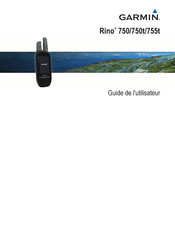 Garmin Rino 755t Guide De L'utilisateur