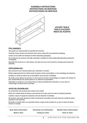 Hudson & Canal AT1540 Instructions De Montage