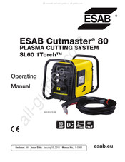 ESAB Cutmaster 80 Mode D'emploi