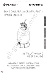 Pentair STA-RITE SAND DOLLAR Guide D'installation Et D'utilisation