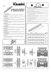 iGuzzini LINEALUCE COMPACT 47 SURFACE ON-OFF Mode D'emploi