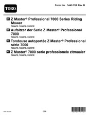 Toro Z Master Professional 72279TE Manuel D'utilisation