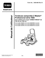 Toro Z Master Professional 72279TE Manuel De L'utilisateur