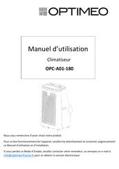 OPTIMEO OPC-A01-180 Manuel D'utilisation