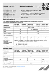 Unitronics Vision OPLC V130-33-R34 Guide D'installation