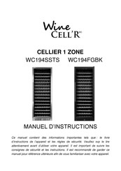 Wine Cell'R WC194FGBK Manuel D'instructions