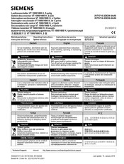 Siemens 3VT5716-2DE36-0AA0 Instructions De Service