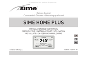 Sime Home Plus Manuel D'installation Et D'utilisation