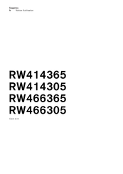 Gaggenau RW414305 Notice D'utilisation