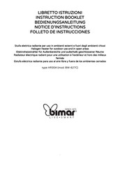 Bimar BW-627C Notice D'instructions