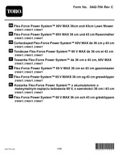 Toro Flex-Force Power System 60V MAX Manuel D'instructions