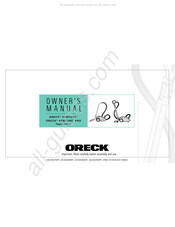 Oreck Venture Pro Manuel D'utilisation