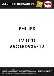 Philips 65OLED936/12 Mode D'emploi