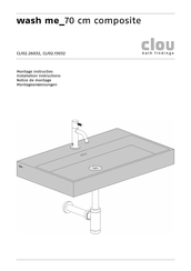 clou wash me CL/02.13032 Notice De Montage