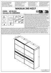 Forma Ideale MASILIA 245 H217 Instructions D'assemblage