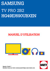 Samsung HG49EJ690UBXEN Guide D'installation