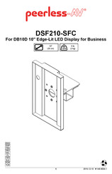 peerless-AV DSF210-SFC Mode D'emploi