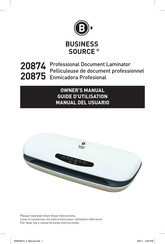 Business Source 20875 Guide D'utilisation