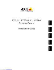 Axis Communications 212 PTZ-V Guide D'installation