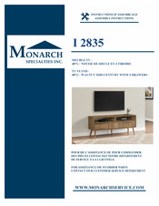 Monarch Specialties I 2835 Instructions D'assemblage